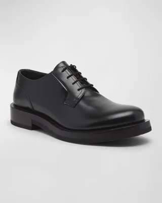 Leather Oxford shoes in black - Valentino Garavani | Mytheresa