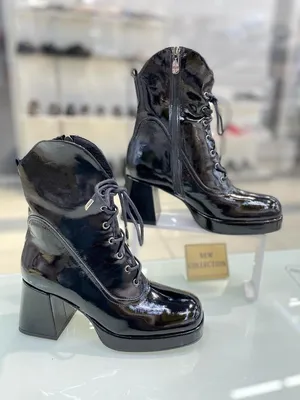 Кожаные ботильоны ботинки женские на каблуке демисезонные черные Женева №2  (ID#1630331507), цена: 2415 ₴, купить на Prom.ua