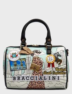 Cloth handbag BRACCIALINI White in Cloth - 38986124