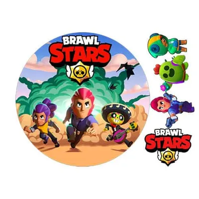 Вафельна картинка BRAWL STARS Бравл Старс купити в Україні, фото, ціни