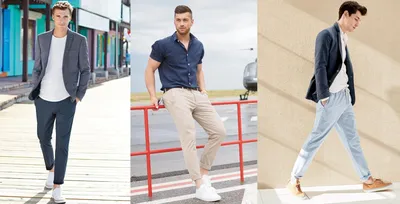 Как носить кроссовки с классическими брюками: примеры и фото