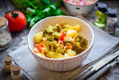 Овощное рагу с брокколи и картошкой, пошаговый рецепт с фото