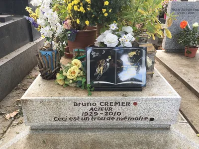 Sépulture Bruno Cremer - Cimetière Montparnasse 14eme - Le PARIS de POUPIE