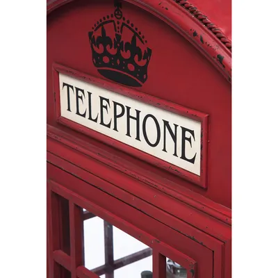 Купить Шкаф-витрина London Telephone, коллекция \"Красная телефонная будка\"  артикул KARE__76383 | интернет-магазин Details