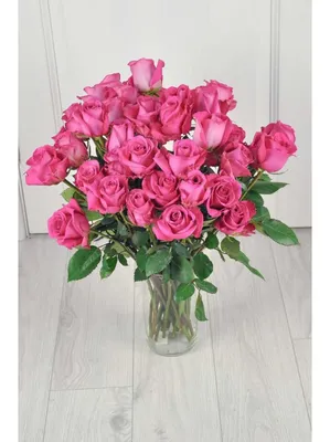 Купить букет из 35 розовых роз с доставкой в Раменское - Цветочная поэзия.