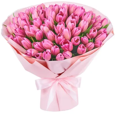 Букет розовых тюльпанов купить недорого, доставка - магазин цветов Абари в  Омске