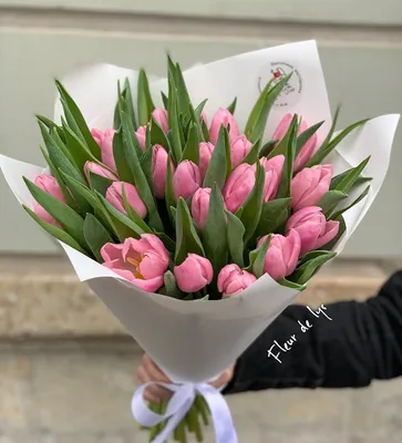 Букет из тюльпанов #13 купить от 3800 рублей в Спб с доставкой | Fleur de  Lys