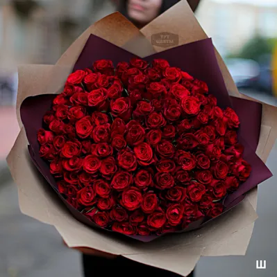 Шикарный букет из 101 красной розы премиум - Доставкой цветов в Москве!  20899 товаров! Цены от 487 руб. Цветы Тут