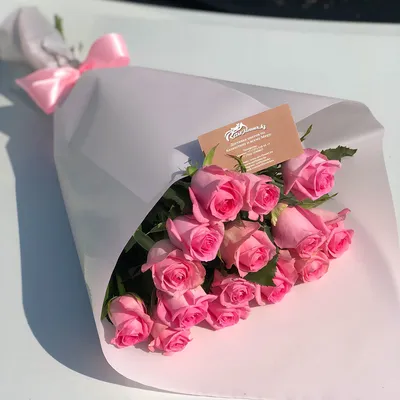 Букет розовых роз – купить в интернет-магазине, цена, заказ online