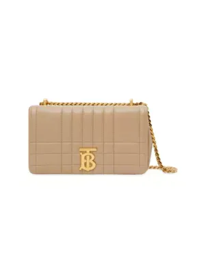 Burberry Small Check Leather Bucket Bag | Neiman Marcus