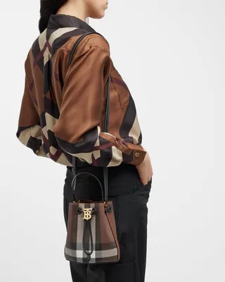 Shield Mini leather crossbody bag in black - Burberry | Mytheresa