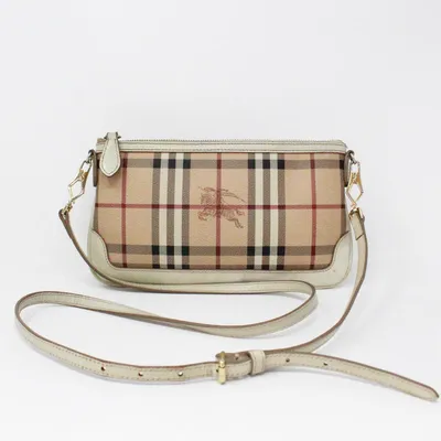 RARE Vintage Burberry Full Nova Check Beige Crossbody Shoulder Bag - Small  | eBay