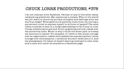 Chuck Lorre Productions #81 от Gabediva04 на DeviantArt