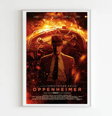 Оригинальный постер фильма «Оппенгеймер», американские фильмы 2023 года, блокбастер, обои | eBay