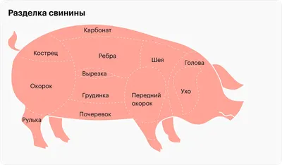 Передняя часть свинины на заказ с доставкой по Москве и области