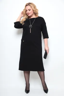 Платье AGATTI, чёрный (модель 5022-1) — Белорусский трикотаж в  интернет-магазине Mirtrik