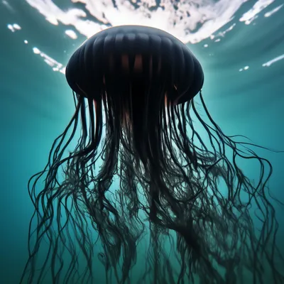 Черная медуза в средиземном море - 66 фото