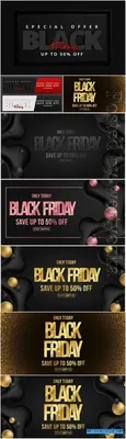 Elegant banner for black friday sale » Шаблоны для Фотошопа Best-Host.ru  Рамки Клипарты Виньетки PSD Photoshop