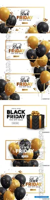 Black Friday sale banner » Шаблоны для Фотошопа Best-Host.ru Рамки Клипарты  Виньетки PSD Photoshop