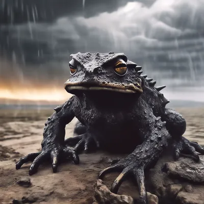 Гигантская унылая черная жаба лягушки Стоковое Фото - изображение  насчитывающей развилки, восточно: 45556144