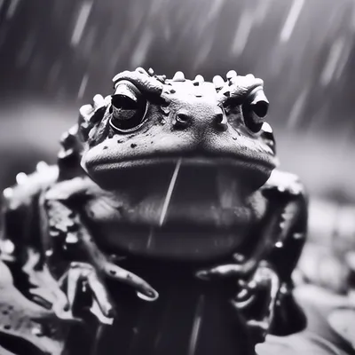 Черная жаба в черном кожаном …» — создано в Шедевруме