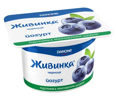 Купить Йогурт Живинка 1,5% стакан 115г*4 Черника DANON в магазине HappyPen.