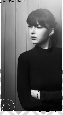 Пин на доске Черно-белая фотография девушки | картина постер