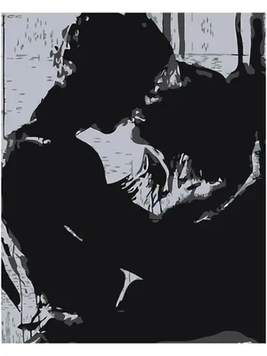 Поцелуй в черно-белых тонах Любовь Пара Страсть 40х50 Живопись по номерам  13082678 купить за 1 128 ₽ в интернет-магазине Wildberries