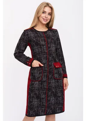 Платье 751-05 темно-красный - купить с доставкой по Москве и России. Цены.  Женская одежда FLY оптом и в розницу