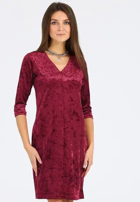 Темно-красное платье с боковыми разрезами арт. 3078 | интернет-магазин  VitoRicci