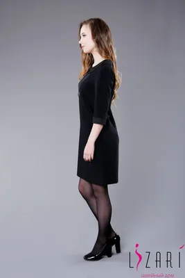 Штапельное черное офисное платье длины миди с узором увеличенных размеров  48-54 (ID#1801548368), цена: 950 ₴, купить на Prom.ua