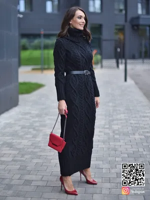 Шерстяное вязаное платье - купить в интернет-магазине одежды Shapar