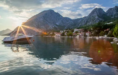 Обои горы, город, Адриатика, Черногория, Монтенегро картинки на рабочий  стол, раздел город - скачать