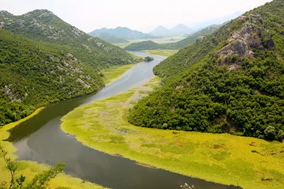 Картинки Черногория Crnojević River, Podgorica Горы скале Природа