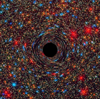 Сверхмассивная черная дыра обнаружена в необычном месте - Ин-Спейс