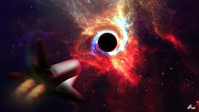 Взрыв черной дыры в космосе - 58 фото
