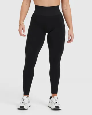 BLACK HIGH WAISTED GYM LEGGINGS - WOMEN | Oner Active US