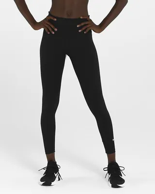 Nike One Women's Mid-Rise 7/8 Mesh-Paneled Leggings. Nike.com