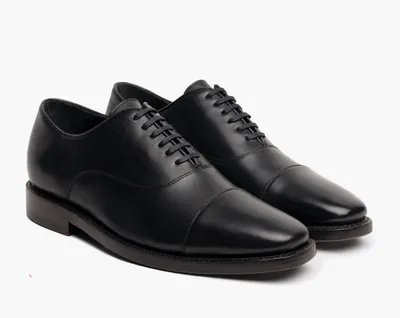 Legwork Oxford 2.0 Black Italian Leather Shoes