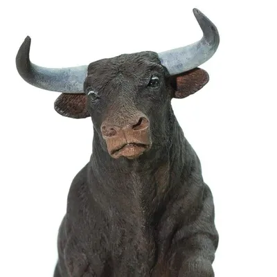 Angry black bull icon Royalty Free Vector Image