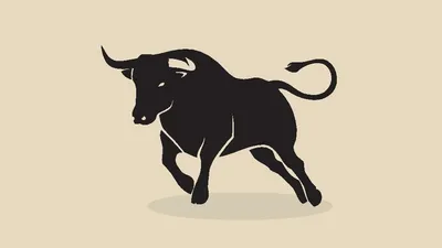 Black and White Bull Logo. Tribal Bull Design. Bull Tattoo. Bull icon.  Vector illustration 9677438 Vector Art at Vecteezy