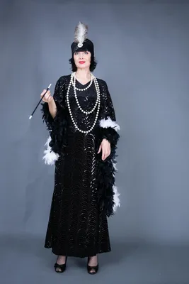 Платье в стиле Чикаго 30-х серебристое, ручной работы - купить за 18000  руб: недорогие ревущие 20-е, Чикаго, Гэтсби, флапперы в СПб