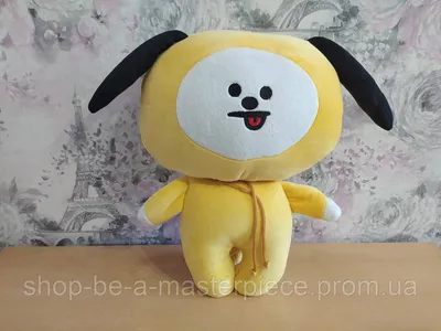 Купить Плюшевая мягкая корейская игрушка щенок Chimmy BT21 группы BTS  талисман Чимина K-POP 35 см, цена 460 грн — Prom.ua (ID#1556704093)