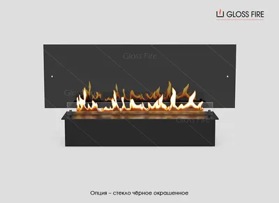 Купить Стекло чёрное окрашенное для биокамина цена от Gloss Fire™