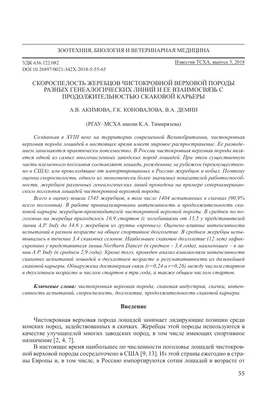 Чистокровная верховая (английская) порода [1988 Камбегов Б.Д. - Коневодство  и коннозаводство России]