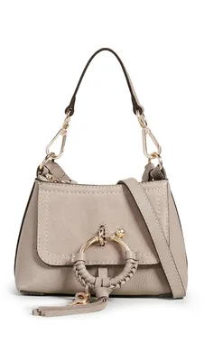 SEE BY CHLOÉ: Hana bag in grained leather - Water | See By Chloé mini bag  CHS23APB23305 online at GIGLIO.COM