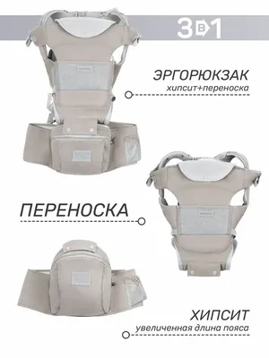 Эрго рюкзак Kikid Deluxe, голубой - Nordic ProStore Russia