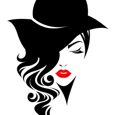 Мисс Силуэт элегантной женщины в шляпе PNG , Леди силуэт, шляпа, льняной  волос PNG картинки и пнг PSD рисунок для бесплатной загрузки