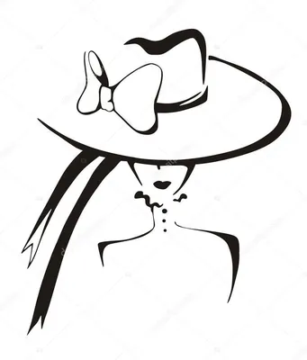 Молодая Женщина В Шляпе — стоковая векторная графика и другие изображения  на тему Шляпа - Шляпа, Женщины, Элегантность - iStock