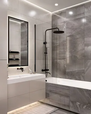 DR interior design | Роскошные ванные комнаты, Маленькие белые ванные  комнаты, Современные небольшие ванные